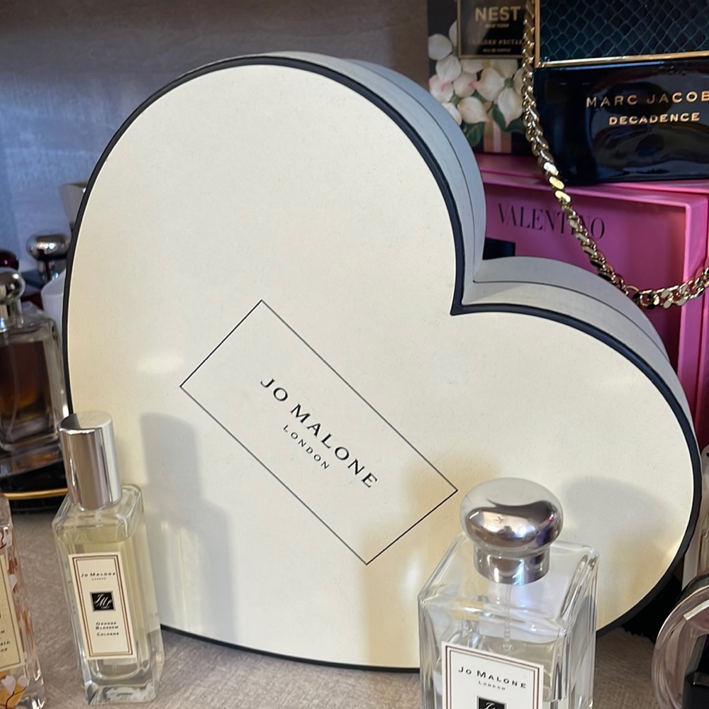 Jo Malone Rare Empty Heart Shaped Box with Red Ribbon